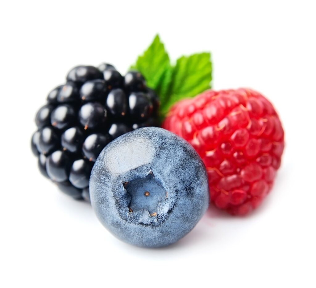 blueberry, blackberry, and rasberry are teeth-staining foods